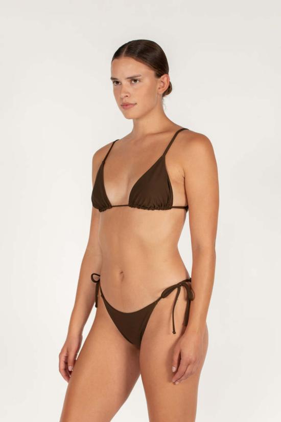  미코 비키니 수영복 퍼시피카 타이 사이드 비키니 하의 블랙 - MIKOH