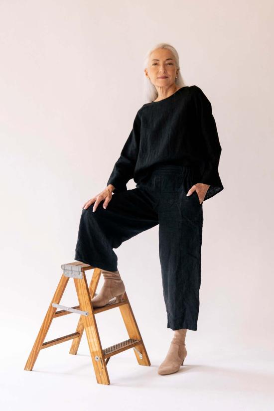  Pamut Apparel USA 스트레이트 팬츠 Pamut Apparel Usa Emil 이지 크롭 팬츠 - OTHER BRANDS