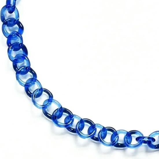  제인 다렌스부르그 목걸이/팬던트 제인 다렌스버그 타이니 코발트 블루 유리 체인 목걸이 - JANE DARENSBOURG