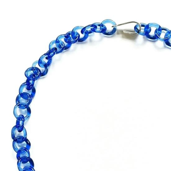  제인 다렌스부르그 목걸이/팬던트 제인 다렌스버그 타이니 코발트 블루 유리 체인 목걸이 - JANE DARENSBOURG