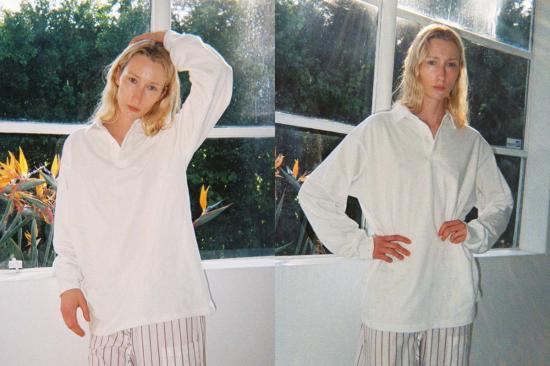  질 로드리게즈 셔츠 길 로드리게스 로렌 칼라 셔츠