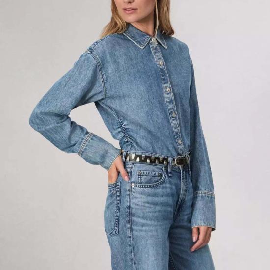  랙앤본 블라우스 Rag & Bone Leah Top Blue