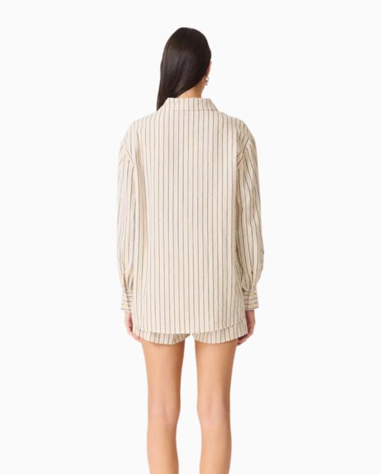  Curaae 블라우스 쿠라에 칼레아 셔츠 베이지/화이트 - CURAAE