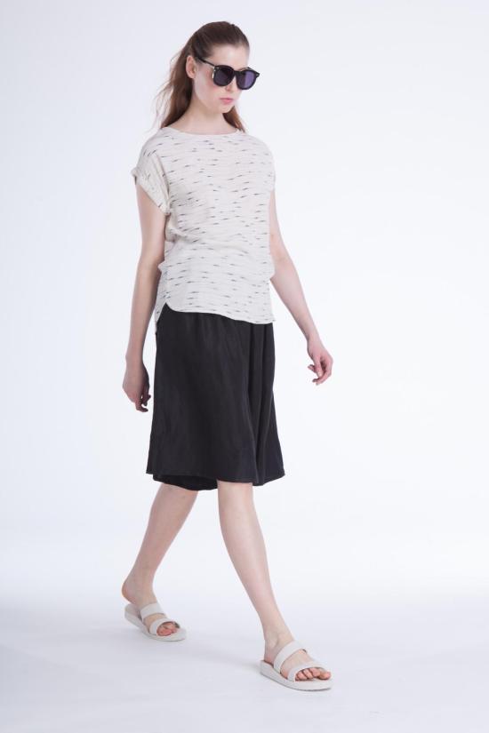  세선 반팔 티셔츠 세순 이즈 탑 고아 프린트 - SESSUN