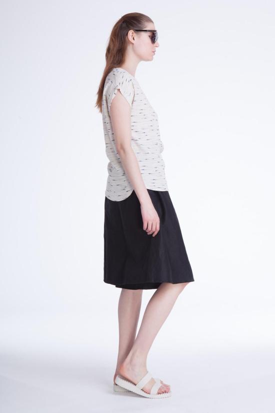  세선 반팔 티셔츠 세순 이즈 탑 고아 프린트 - SESSUN