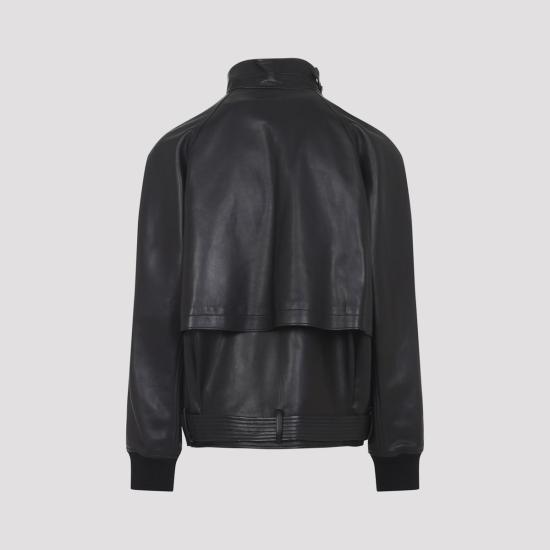  랑방 봄버 자켓 인타르시아 재킷 블랙 - LANVIN