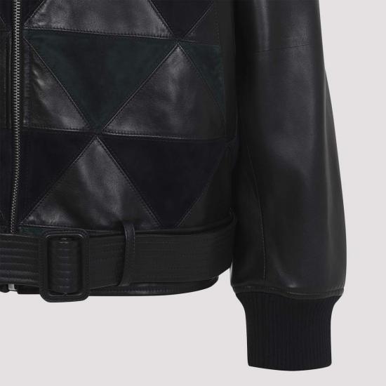  랑방 봄버 자켓 인타르시아 재킷 블랙 - LANVIN