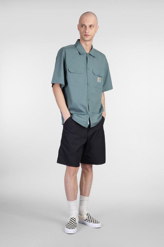  칼하트 숏팬츠 카하트 더블 니 쇼츠 블랙 - CARHARTT