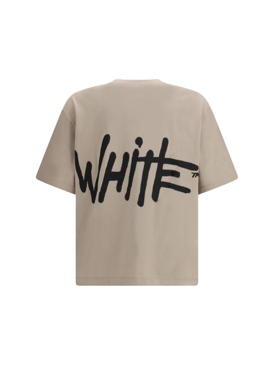  오프화이트 탑 스프레이 로고 스케이트 티셔츠 - OFF WHITE