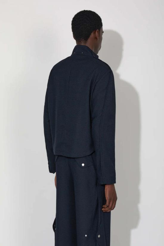  장 뤽 앰브리지 라벨 자켓 J.L A.L 퍼미안 재킷 라피스 블루 - J.L-A.L