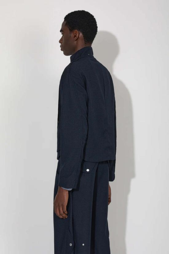  장 뤽 앰브리지 라벨 자켓 J.L A.L 퍼미안 재킷 라피스 블루 - J.L-A.L