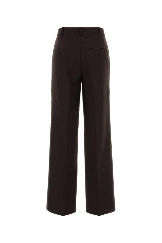  애니빙 스트레이트 팬츠 아니네 빙 초콜릿 폴리에스터 혼방 팔라초 팬츠 - ANINE BING