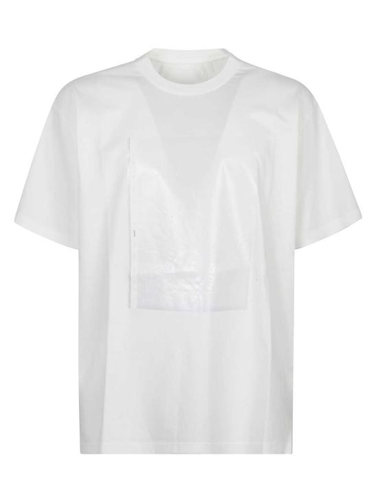  MM6 메종마르지엘라 탑 Mm6 메종 마르지엘라 인서트 티셔츠 화이트