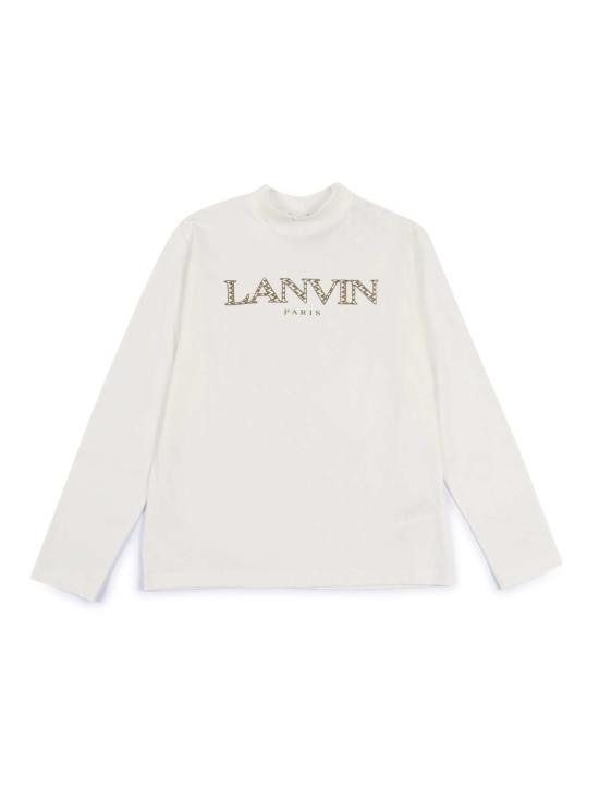  [키즈] 랑방 트레이닝 상의 키즈 티셔츠 화이트