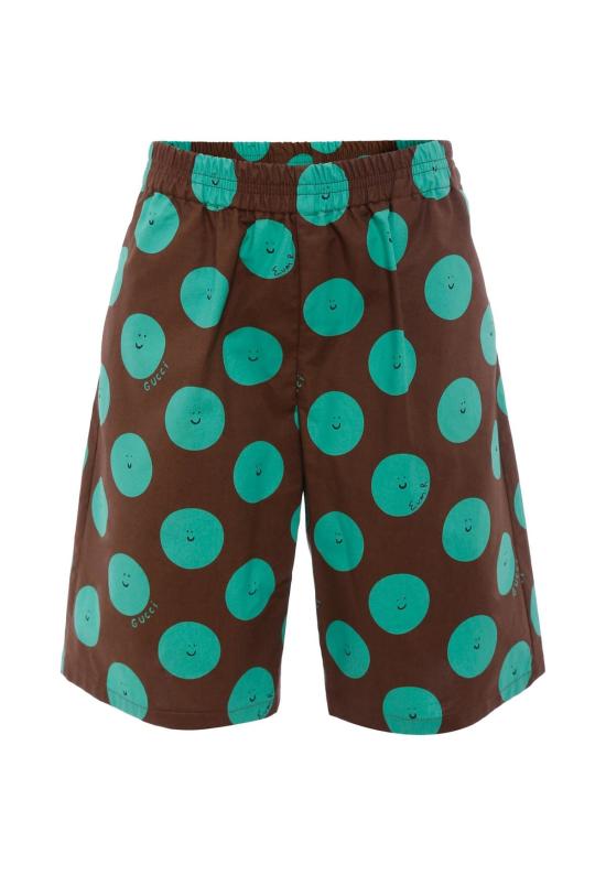  [키즈] 구찌 쇼츠/버뮤다 키즈 반바지 (선 브라운 색상)