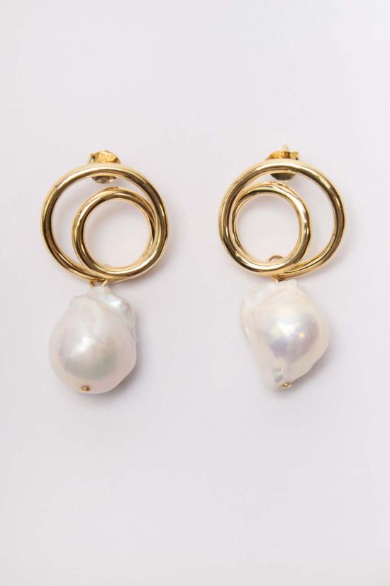  컴플리티드 웍스 이어링 Completedworks 코일링 귀걸이 18캐럿 금도금