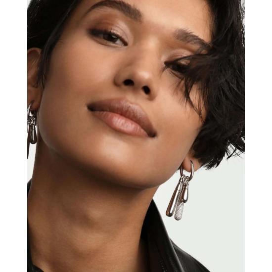  피디파올라 목걸이/팬던트 Pdpaola Pav 라지 드롭 펜던트 실버/파베 - PD PAOLA