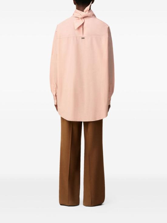  아미 블라우스 알렉상드르 마티우시 반다나 코튼 셔츠 파우더 - AMI