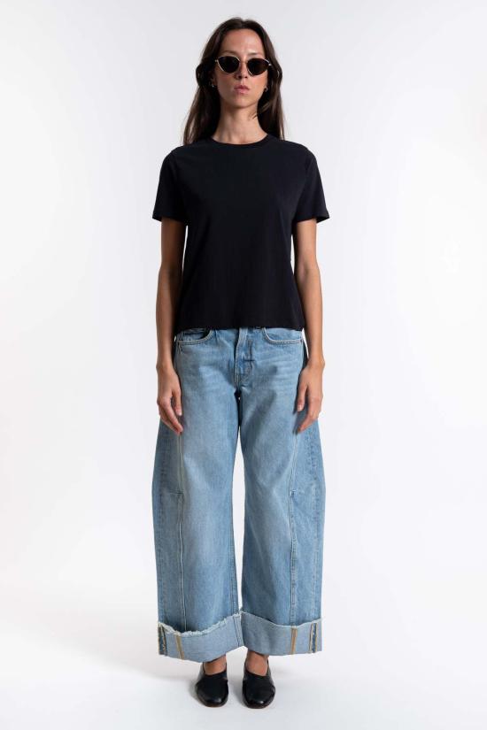  Organic Basics 반팔 티셔츠 오가닉 베이직스 트루 레귤러 티셔츠 블랙 - OTHER BRANDS