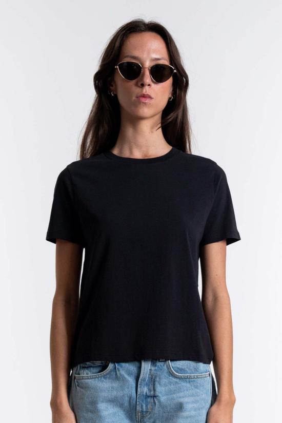  Organic Basics 반팔 티셔츠 오가닉 베이직스 트루 레귤러 티셔츠 블랙