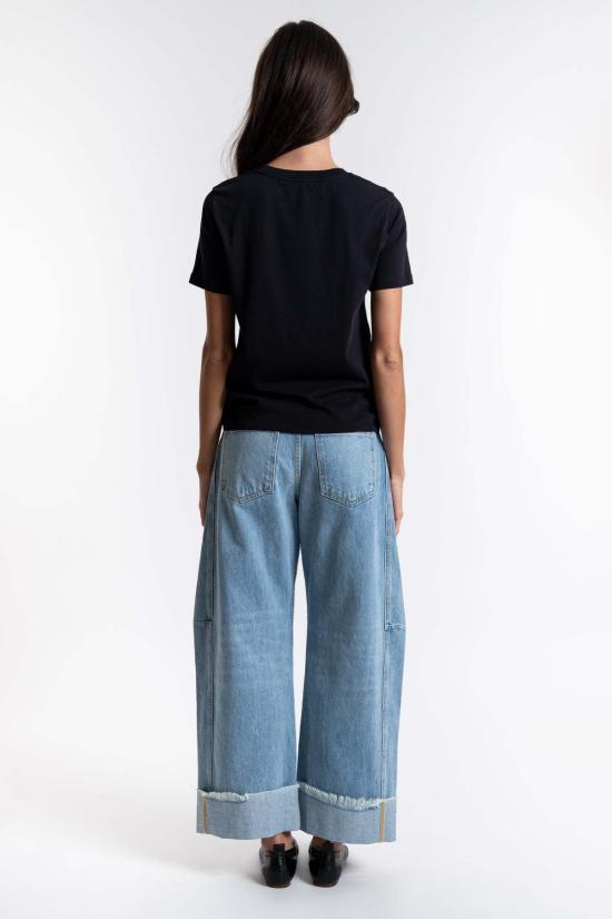  Organic Basics 반팔 티셔츠 오가닉 베이직스 트루 레귤러 티셔츠 블랙 - OTHER BRANDS