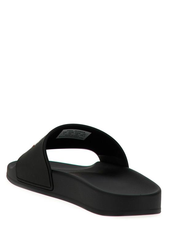  발렌시아가 뮬/슬리퍼 정치 캠페인 슬라이드 블랙 - BALENCIAGA