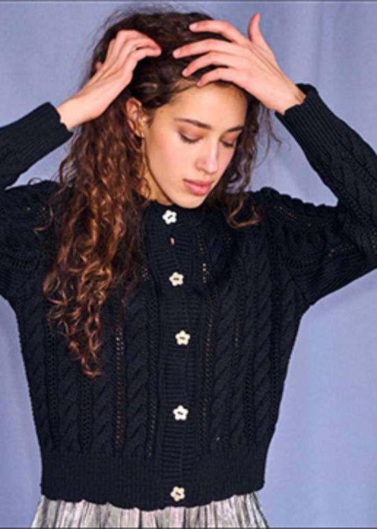  지지 니트웨어 가디건 Gigi 니트웨어 Ailis 아일렛 카디건