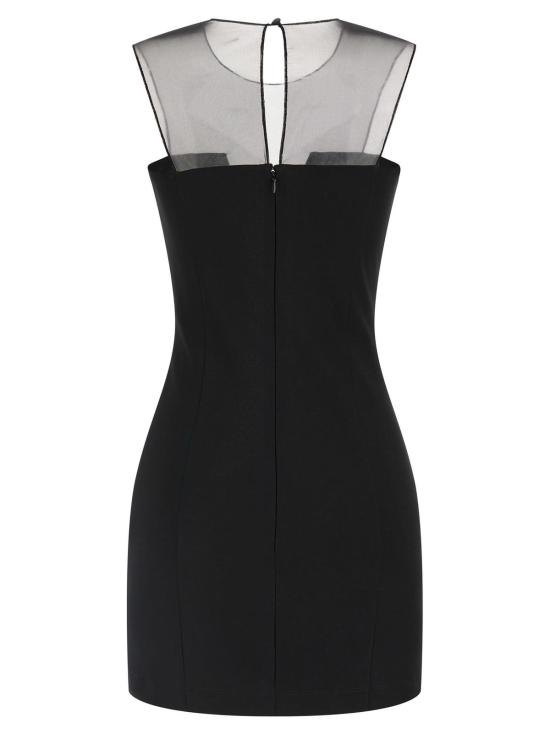  넨시 도자카 숏 원피스 튤 인서트 드레스 블랙 - NENSI DOJAKA