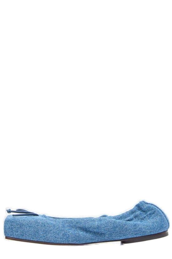  자크뮈스 플랫 슈즈 발레 플랫 블루 - JACQUEMUS