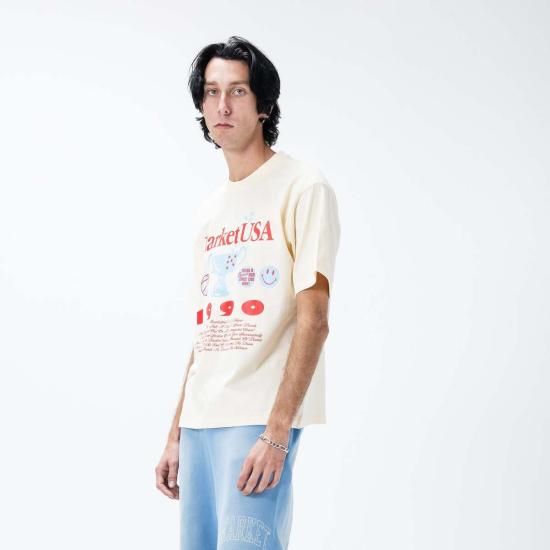  마켓 반팔 티셔츠 스마일리 1990 티셔츠 - MARKET