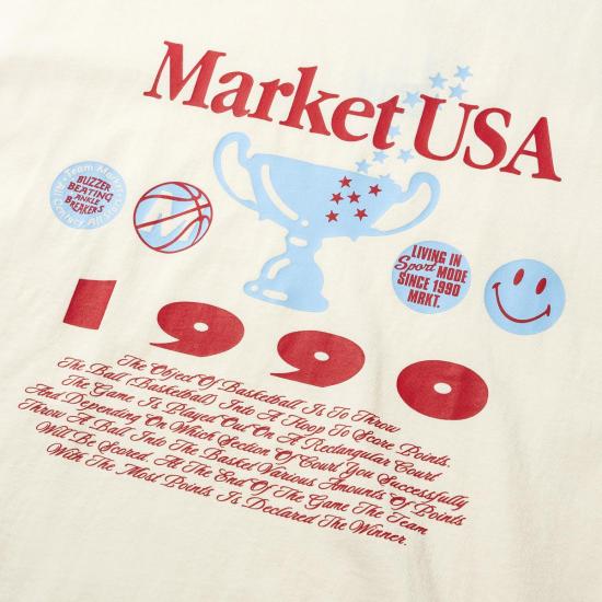  마켓 반팔 티셔츠 스마일리 1990 티셔츠 - MARKET