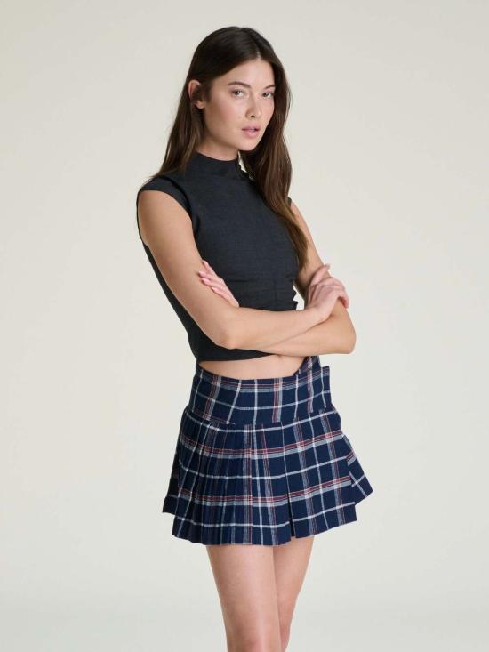  Sullivan 숏 스커트 설리반 브리트니 스커트 멀티 체크