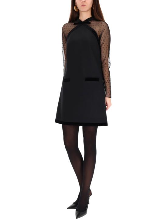  니나리찌 숏 원피스 니나 리치 블랙 반팔 드레스 - NINA RICCI