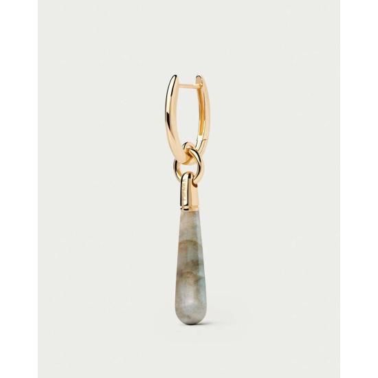  피디파올라 목걸이/팬던트 Pdpaola 라브라도라이트 대형 드롭 펜던트 골드/라브라도라이트