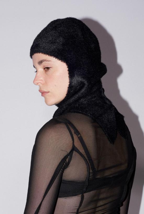  샘디 모자 Saemdi 니트 발라클라바 블랙 - SAEMDI