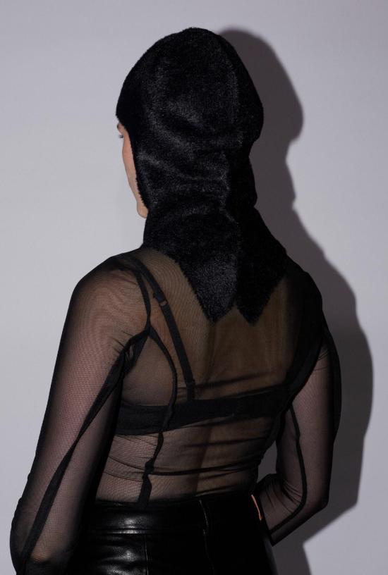  샘디 모자 Saemdi 니트 발라클라바 블랙 - SAEMDI