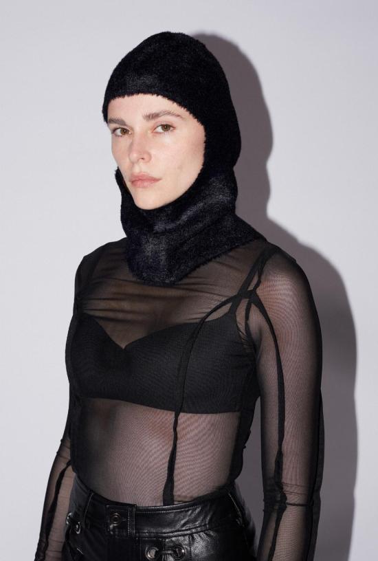  샘디 모자 Saemdi 니트 발라클라바 블랙 - SAEMDI