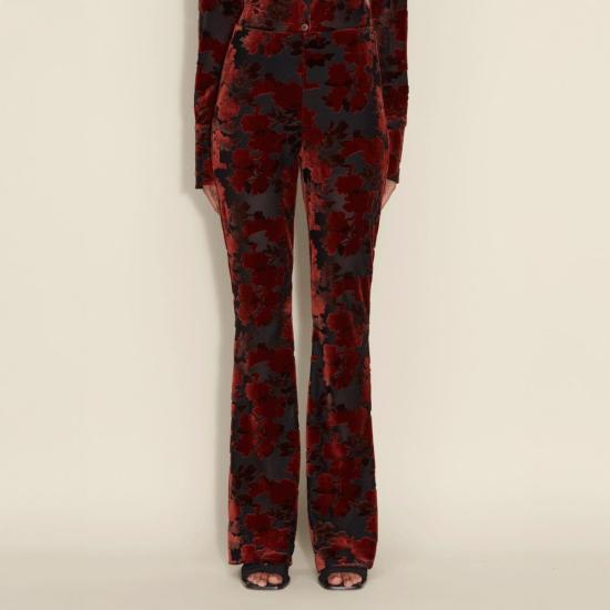  홀츠베일러 스트레이트 팬츠 홀츠바일러 길리 데보어 트라우저스 가을꽃 - HOLZWEILER