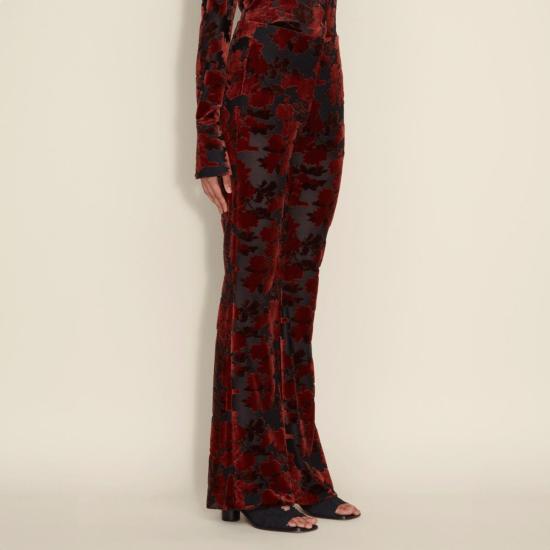  홀츠베일러 스트레이트 팬츠 홀츠바일러 길리 데보어 트라우저스 가을꽃 - HOLZWEILER