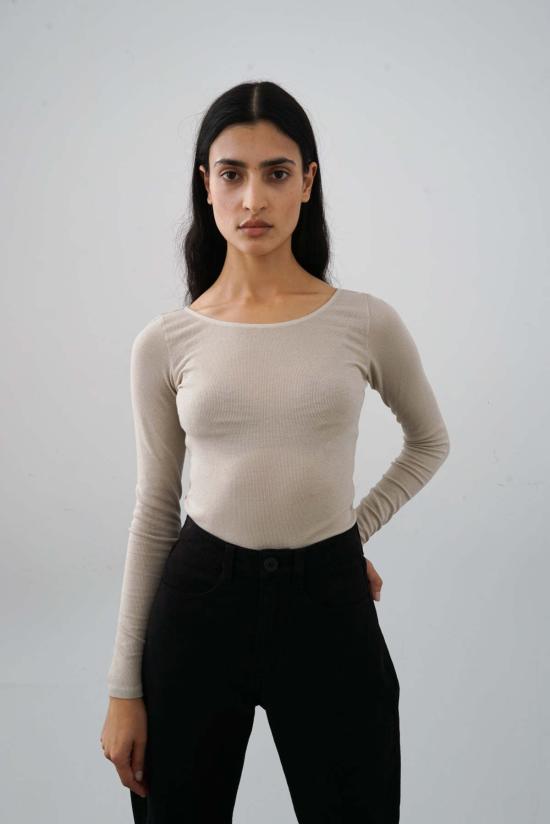  왈츠 긴팔 티셔츠 발레 탑 라이트 토프