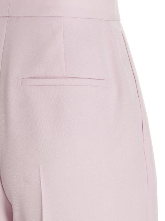  알렉산더 맥퀸 스트레이트 팬츠 와이드 레그 팬츠 핑크 - ALEXANDER MCQUEEN