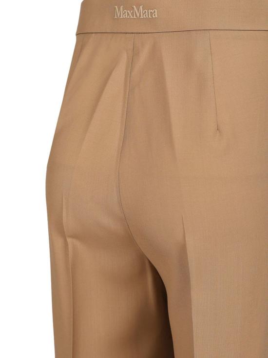  막스마라 스트레이트 팬츠 와이드 레그 팬츠 베이지 - MAX MARA