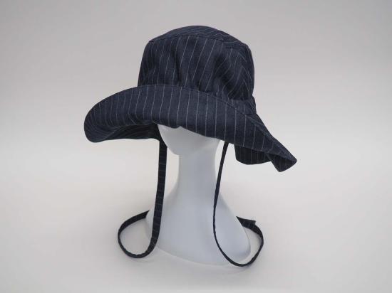  클라이드 모자 포르자  인디고 데님 핀스트라이프