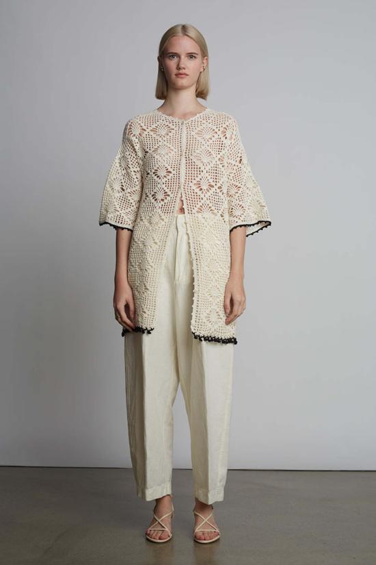  ELEVEN SIX 비치용품 일레븐 식스 바이올렛 크로셰 커버업 아이보리 - ELEVEN SIX