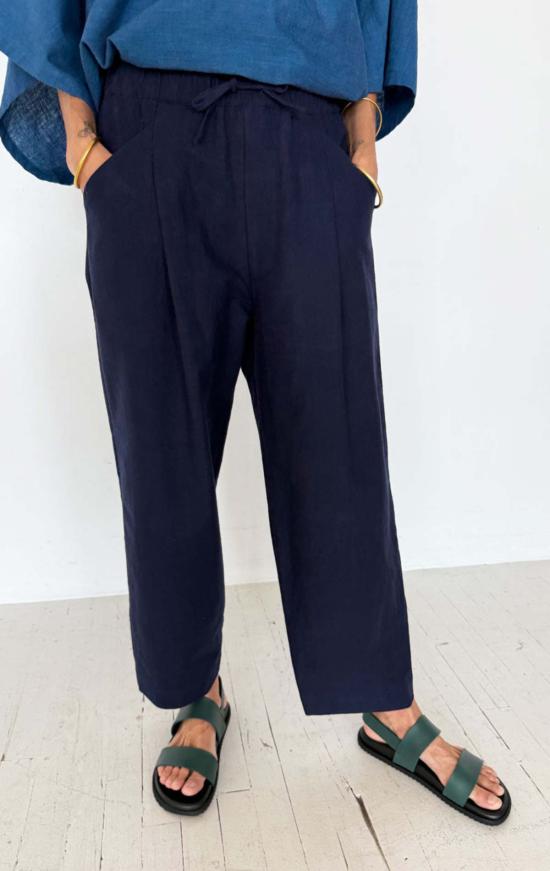  Two 스트레이트 팬츠 투 배럴 레그 팬츠 네이비 - OTHER BRANDS