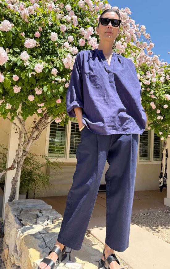  Two 스트레이트 팬츠 투 배럴 레그 팬츠 네이비 - OTHER BRANDS