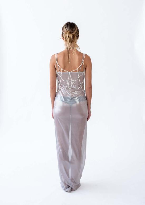  베버리힐즈 란제리 민소매 티셔츠 베벌리 힐스 란제리 디온 탑 펄 - BEVERLY HILLS LINGERIE