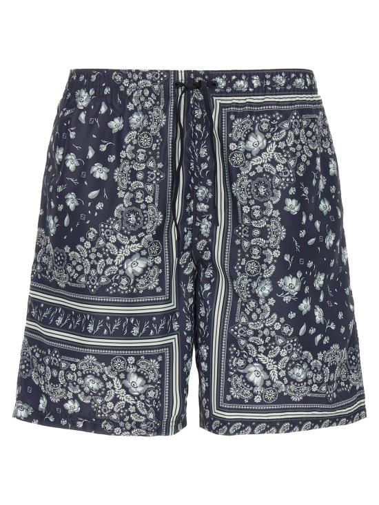  펜디 원피스 수영복 코랄 반다나 수영복 블루