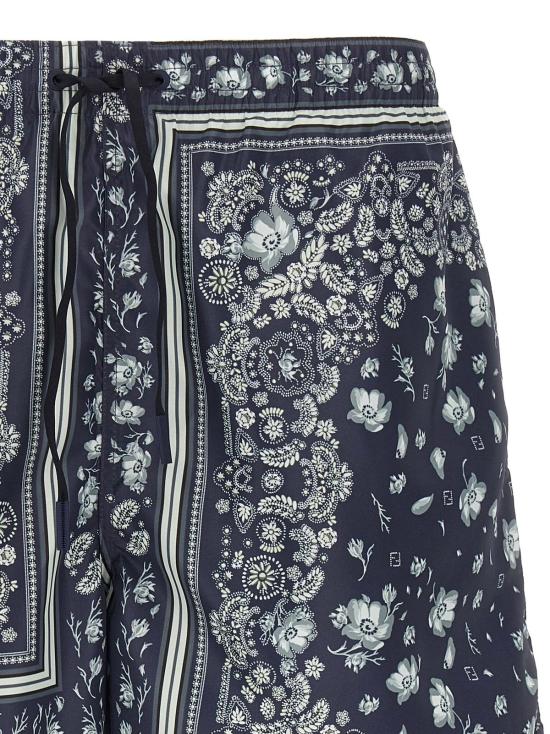  펜디 원피스 수영복 코랄 반다나 수영복 블루 - FENDI