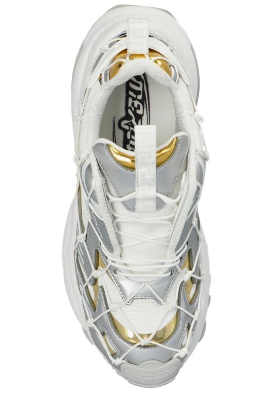  베르사체 스니커즈 머큐리 M VS 03 패널  화이트 E 실버 E 골드 - VERSACE